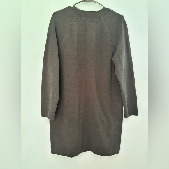 Banana Republic Black Open Front Cardigan Size Medium ~ Cotton ~ Casual Work - Picture 2 of 4